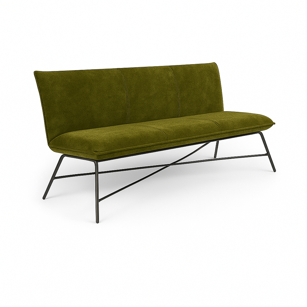 Bancheta catifea NEAGRA | model FLIP