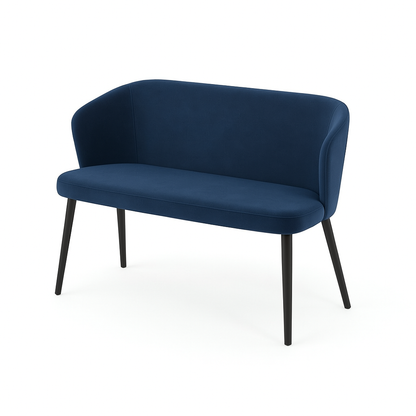 Bancheta catifea BRUNO culoare ALBASTRU