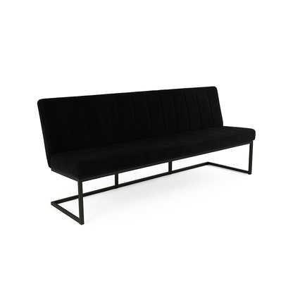 Bancheta catifea  FLEET OHIO culoare NEGRU