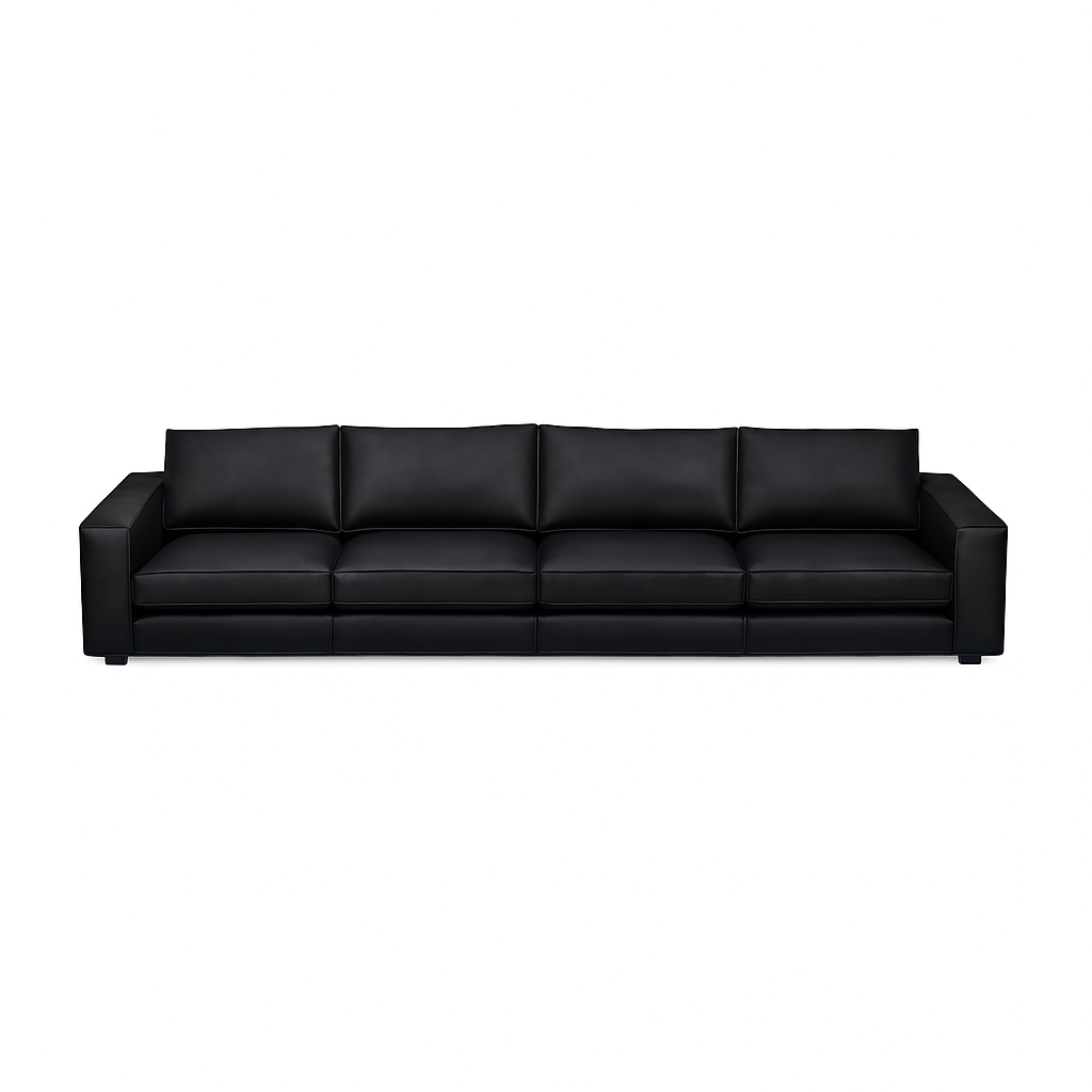 Canapea piele SENI culoare NEGRU