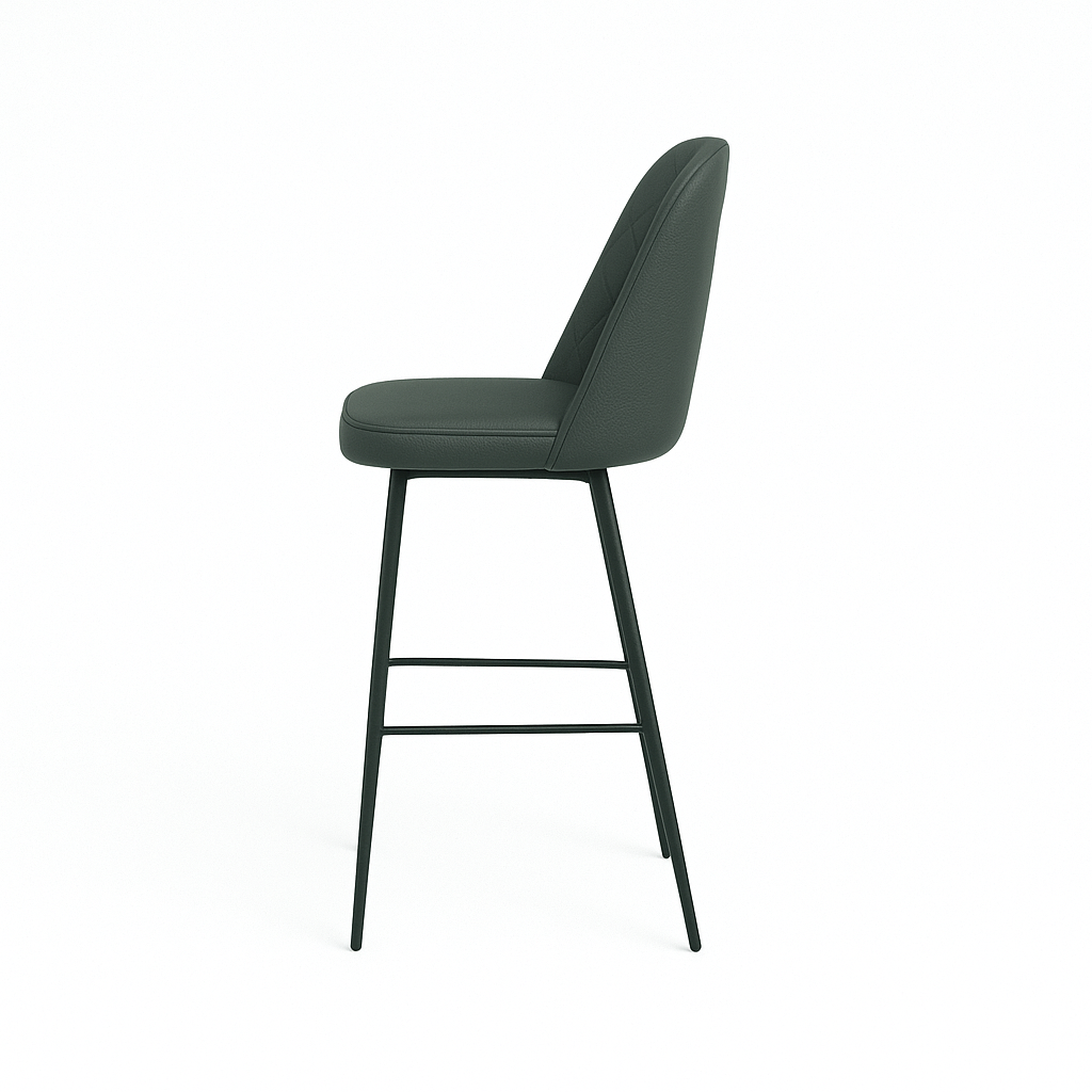Scaun bar piele naturala GALBENA | model FOX