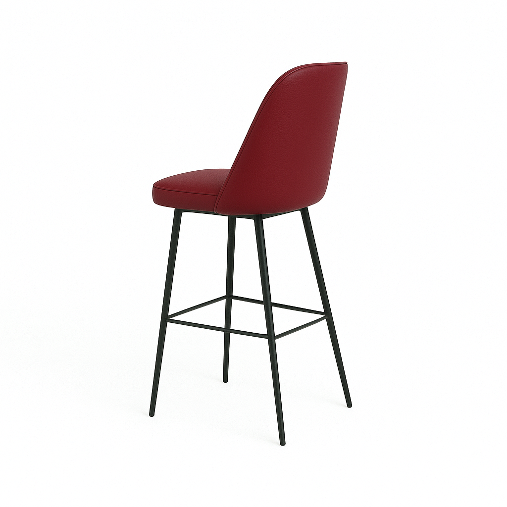 Scaun bar piele naturala BEJ | model FOX