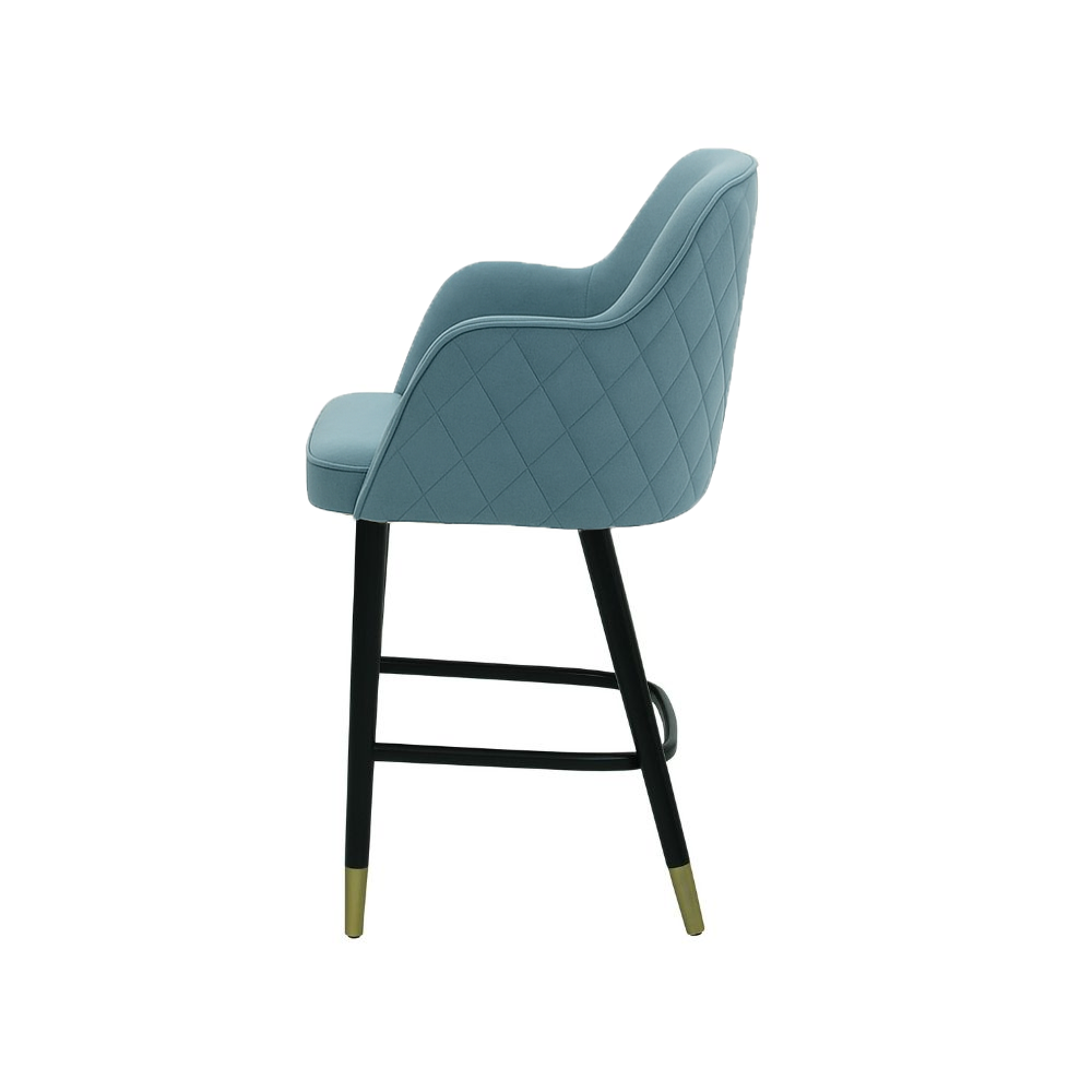 Scaun bar catifea VERDE | model PINO X