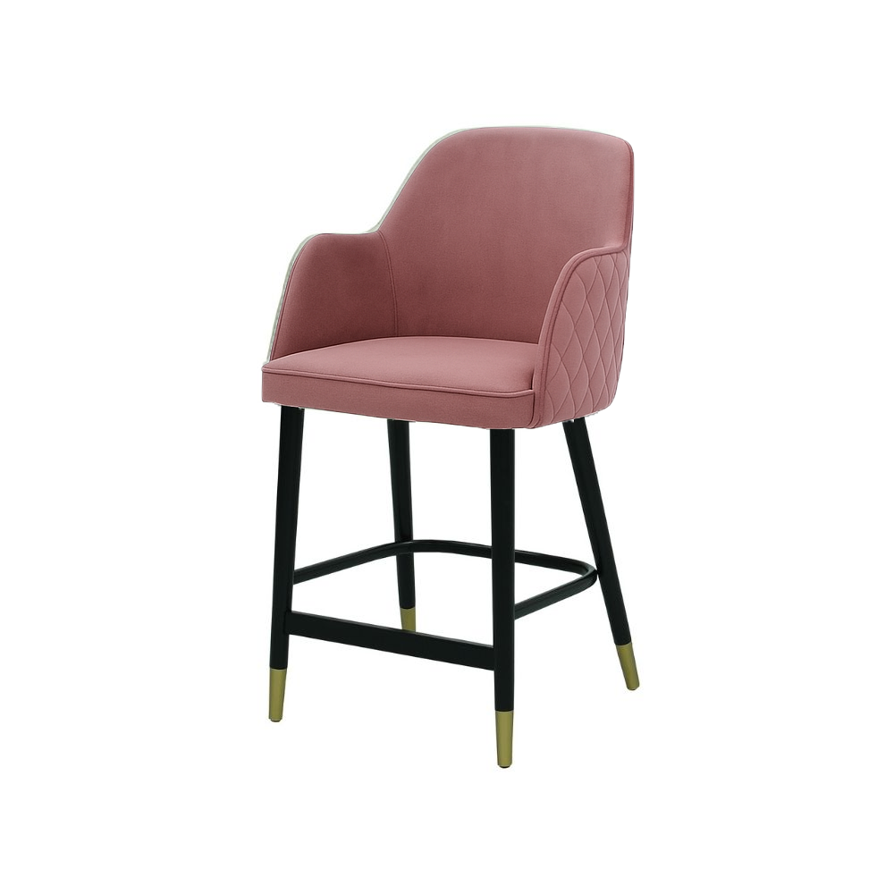 Scaun bar catifea GALBENA | model PINO X
