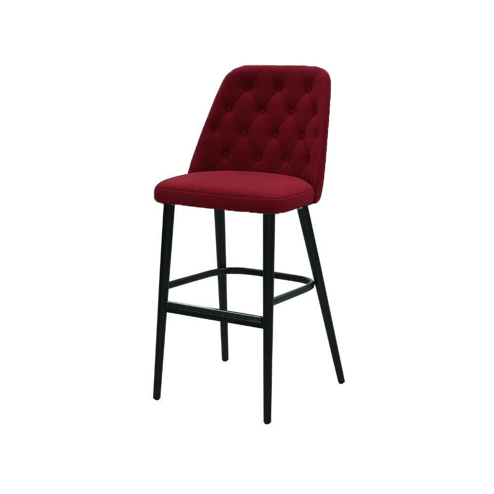Scaun bar catifea GALBENA | model SCOT