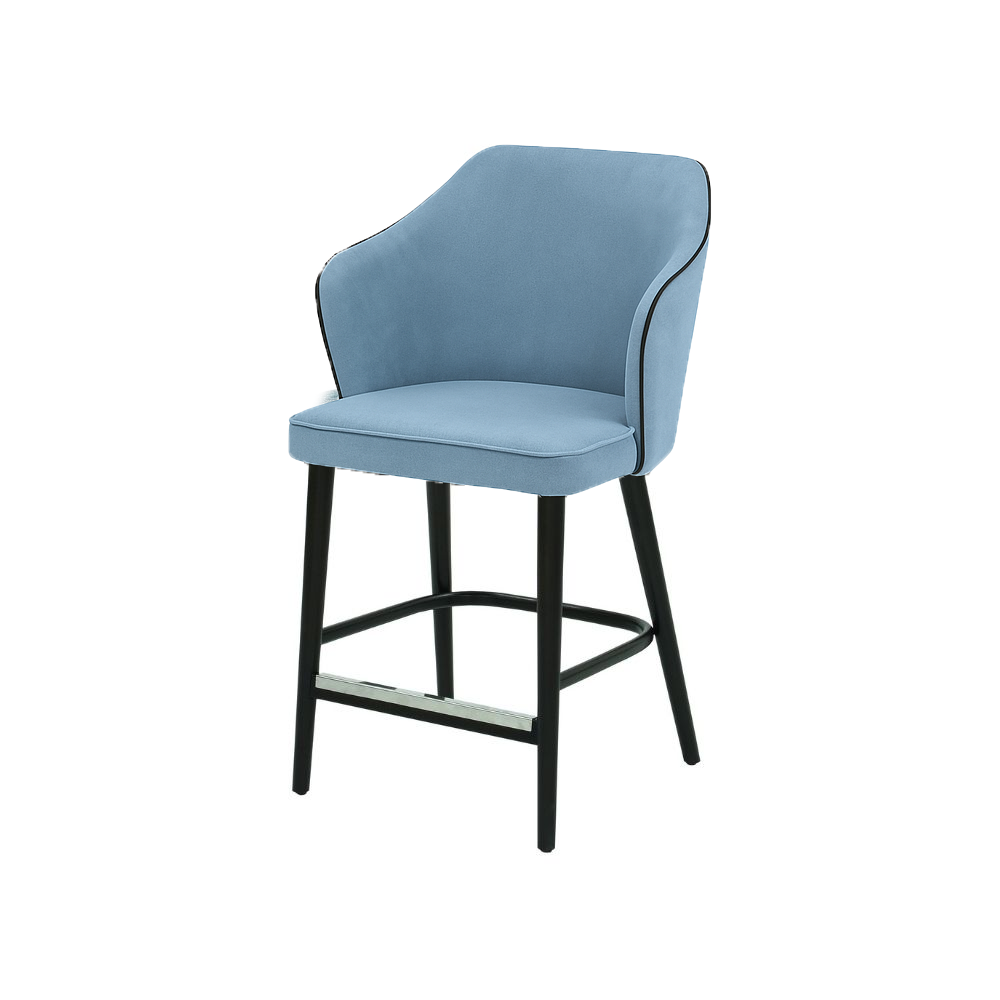 Scaun bar catifea VERDE | model ZEUS