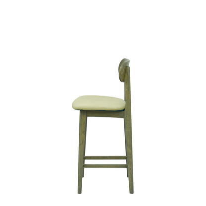 Scaun bar piele VERDE | model CLEO