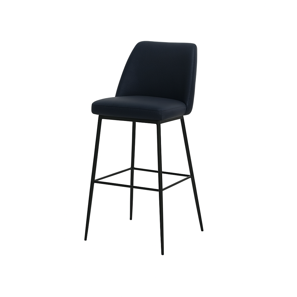 Scaun bar piele ALBASTRA | model SOLO