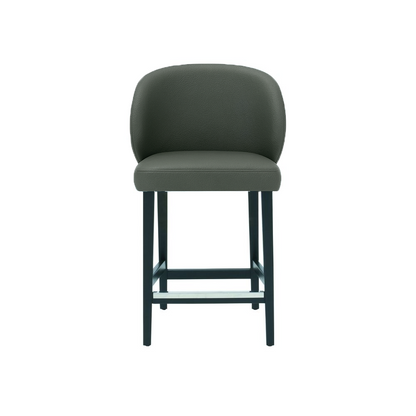 Scaun bar piele naturala GALBENA | model CAPRICE