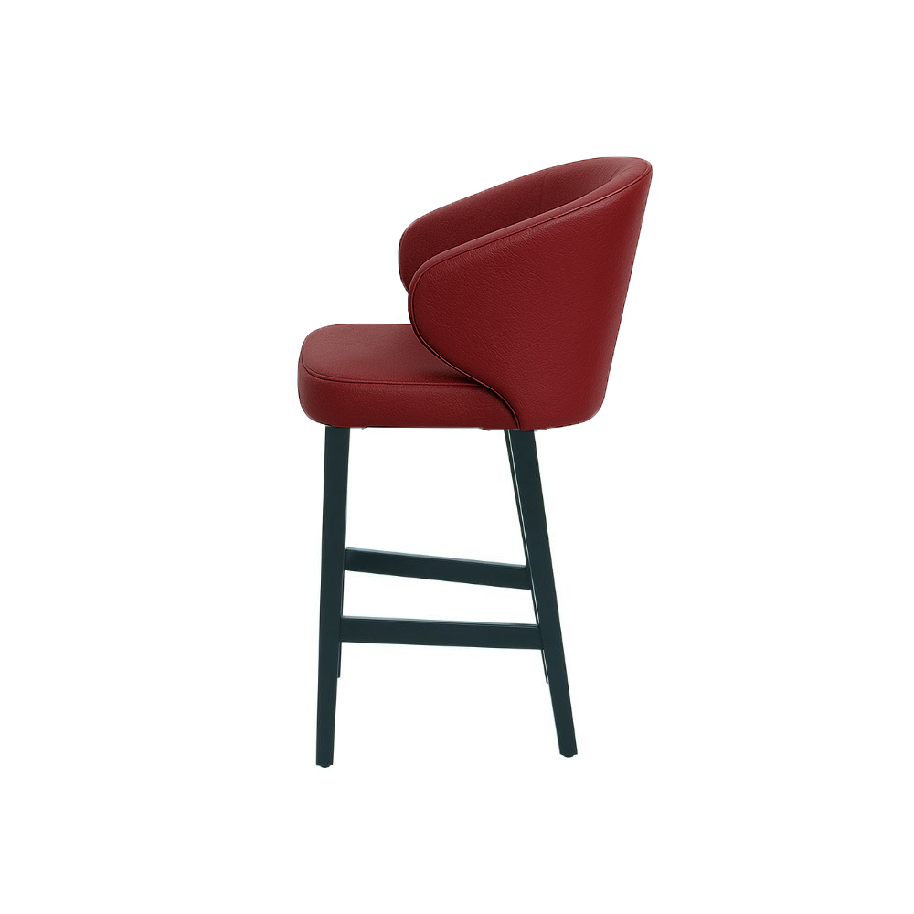 Scaun bar piele naturala VERDE | model CAPRICE