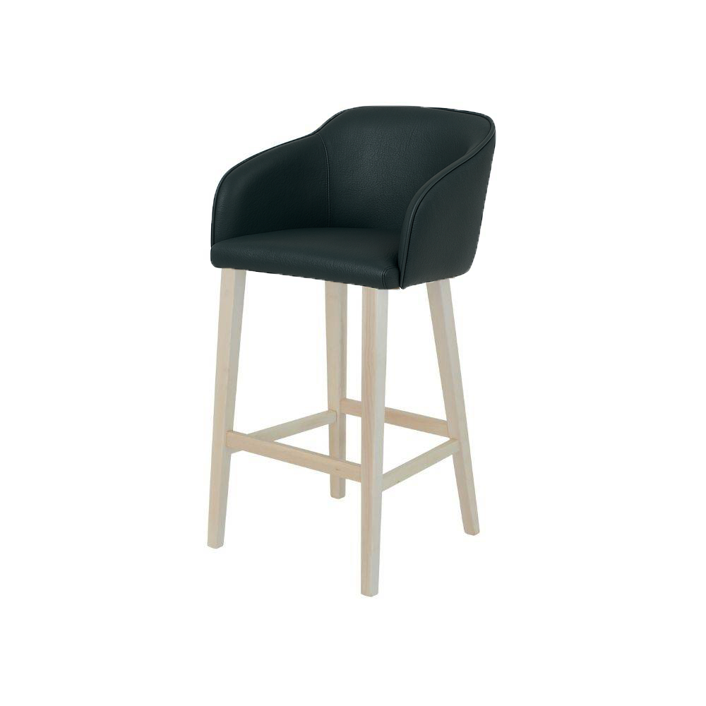 Scaun bar piele ALBA | model CROCO