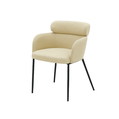 Scaun piele GALBENA | model LENY