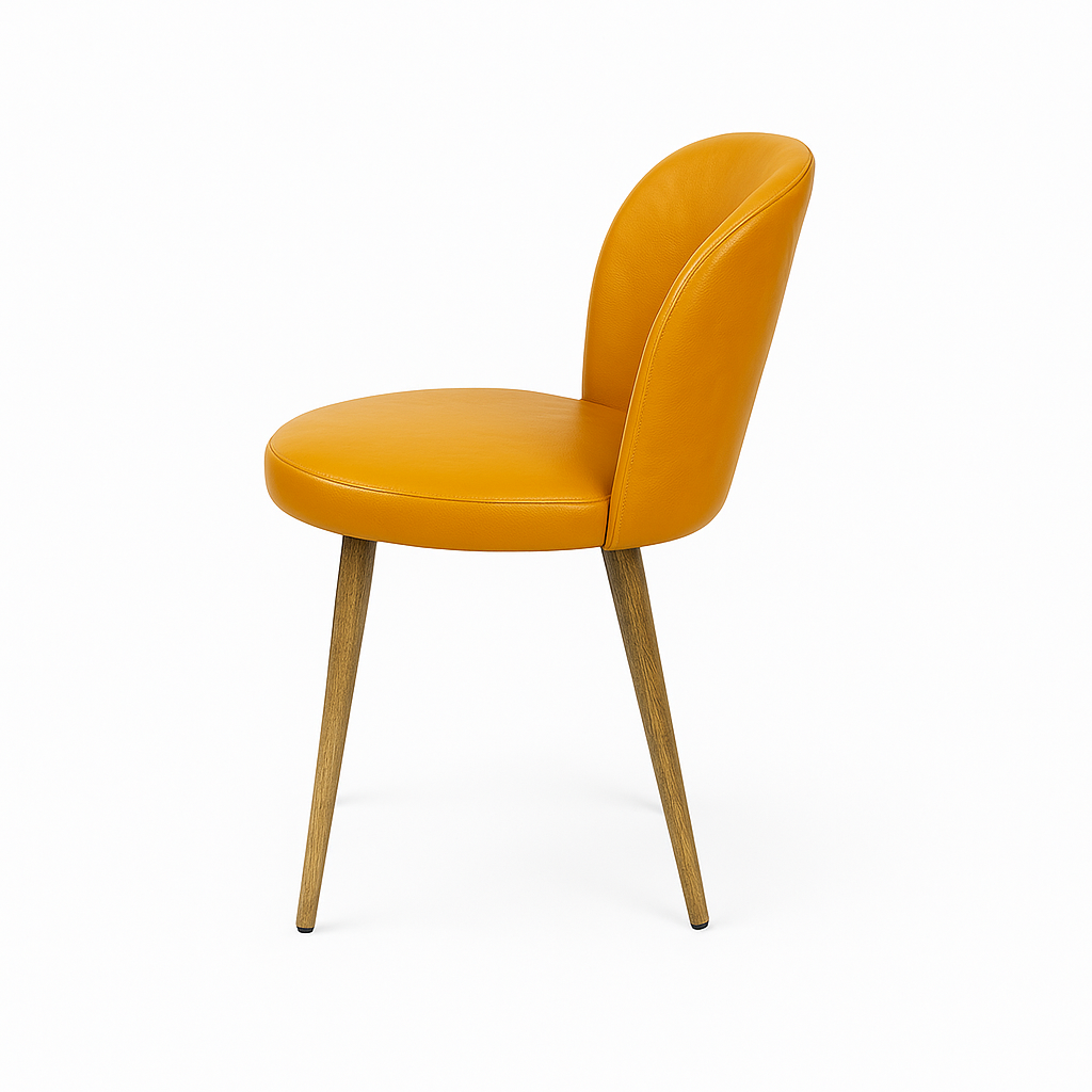 Scaun piele GALBENA | model SAM
